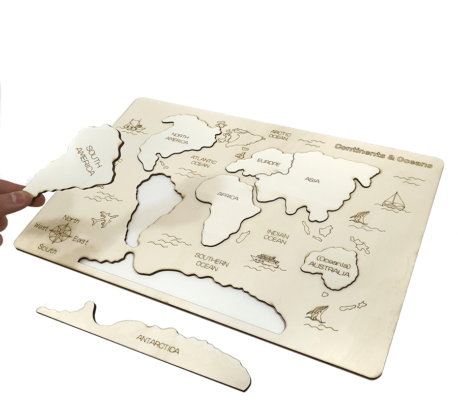 Touchwood Design Continents & Oceans DIY