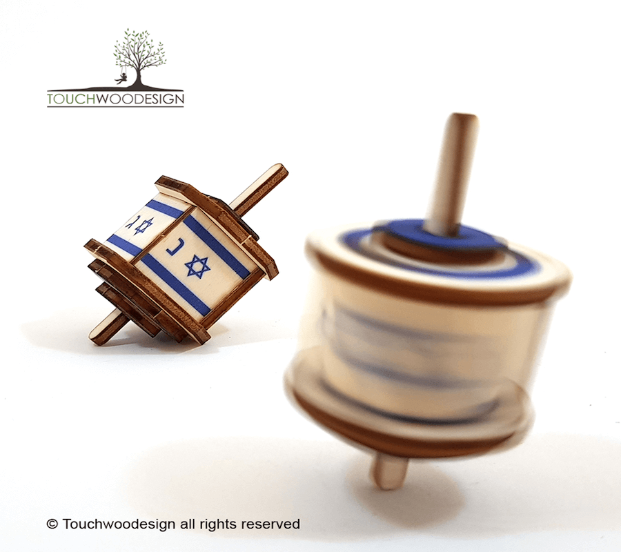 Touchwood Design Dreidel - small / colored