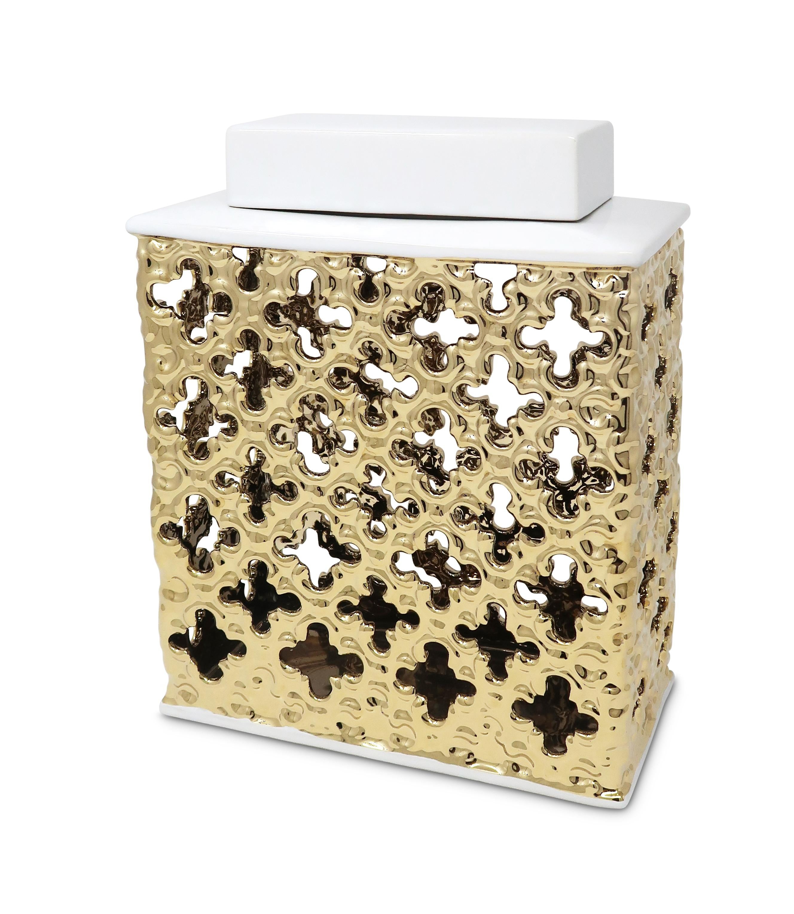 Gold Decorative Jar
