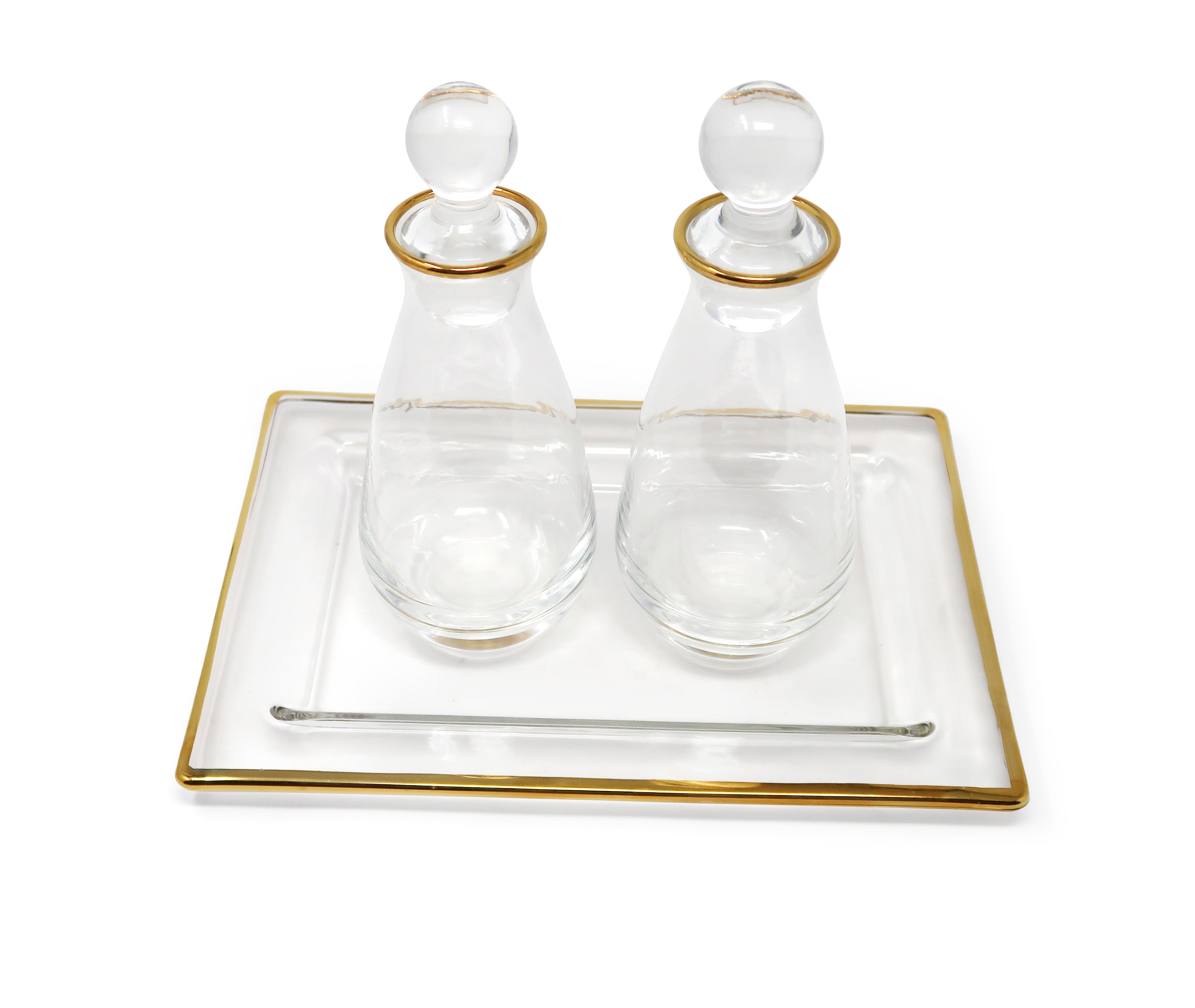 Oil and Vinegar Set with Tray