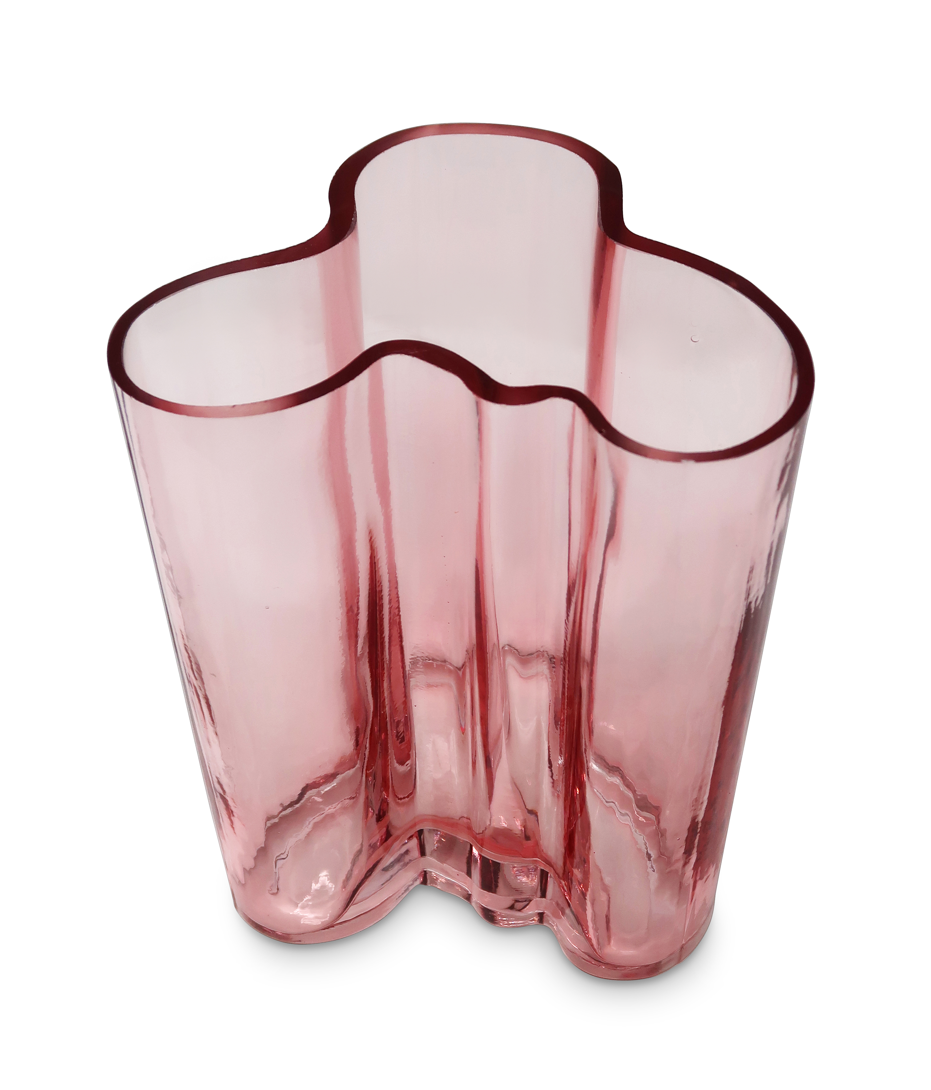 Colored Tinted Curved Vase (2 size options, and many colors available)