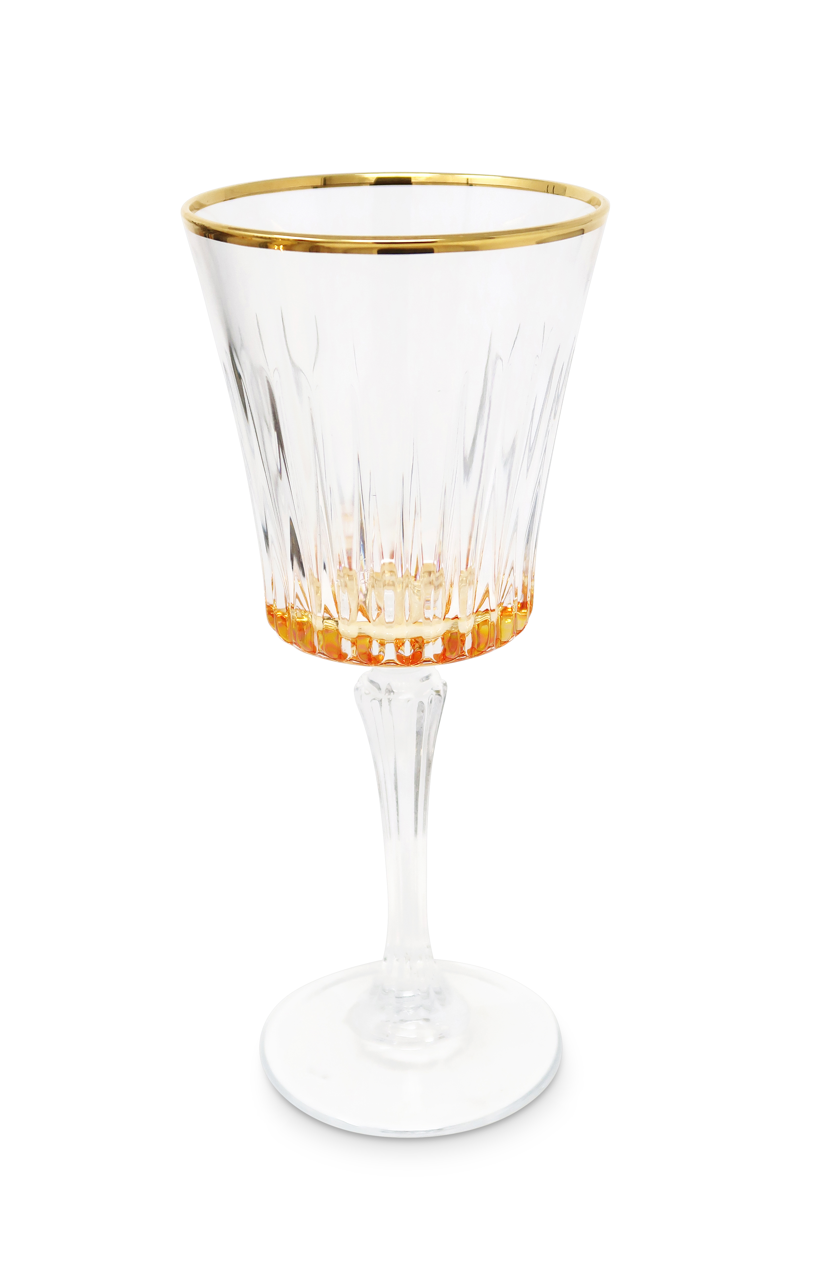 Liscio Ottico - Set of 6 Water Glasses with Linear Design