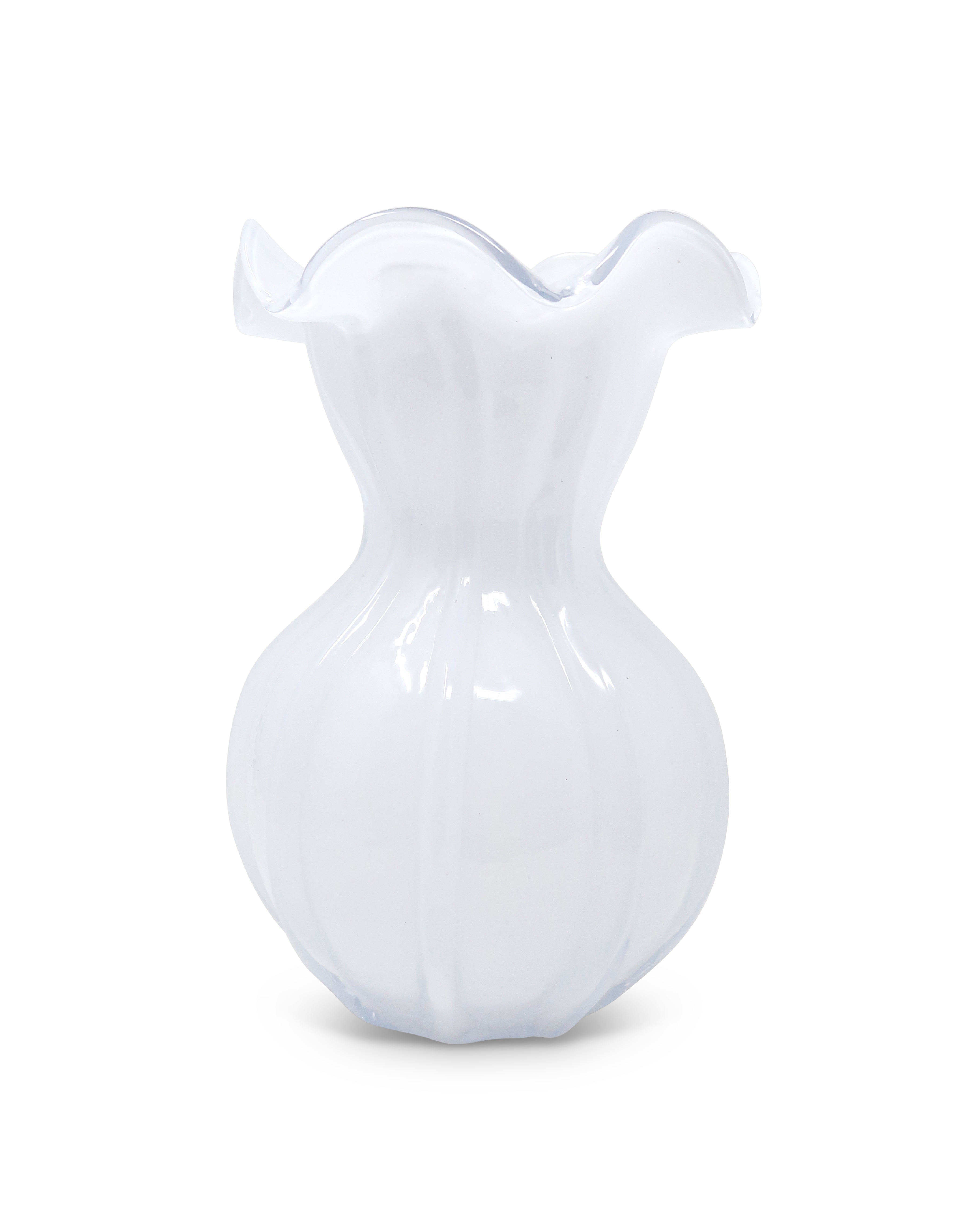 White Glass Vase (Available in 3 sizes)
