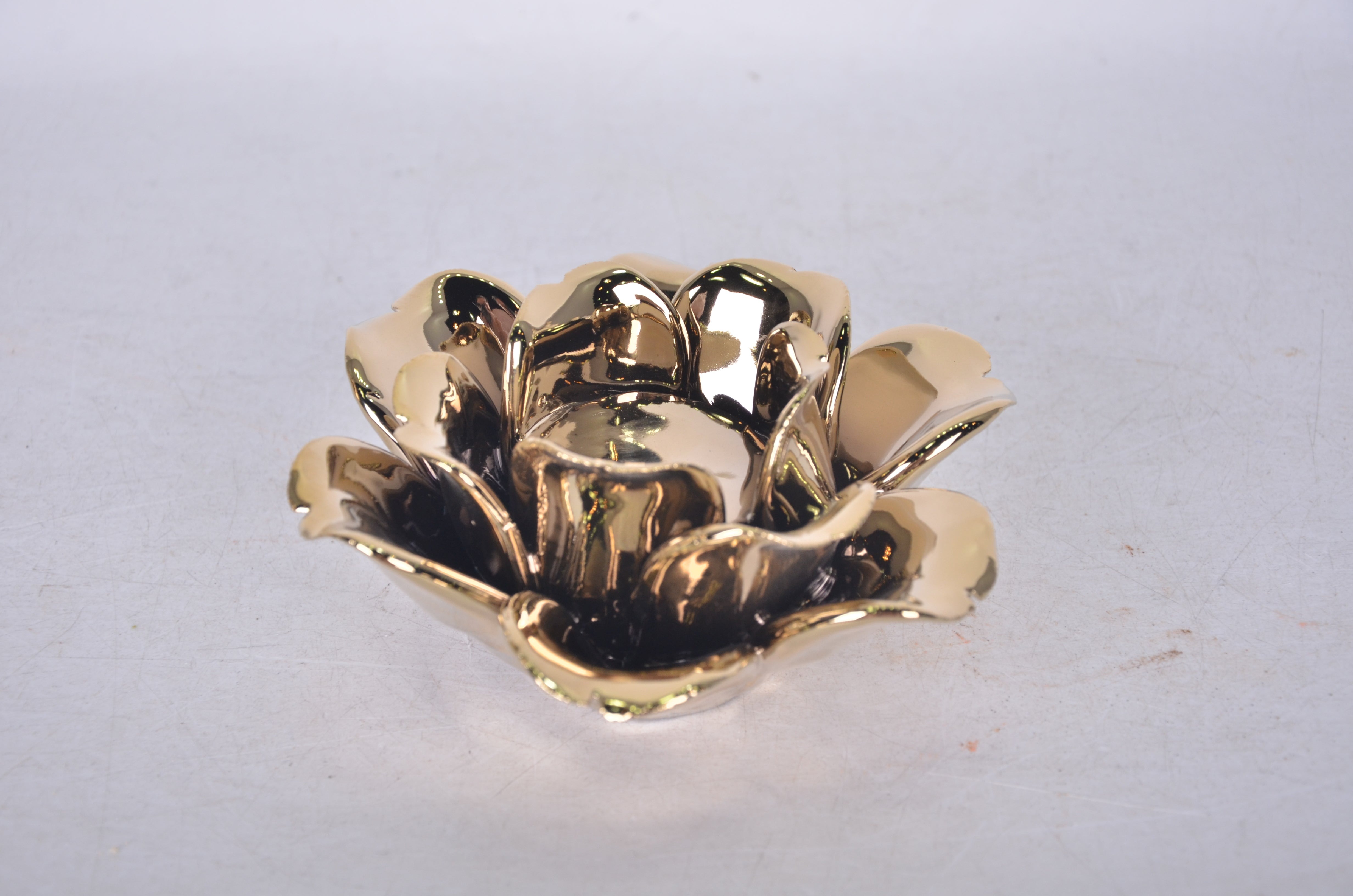 White and Gold Candle holder