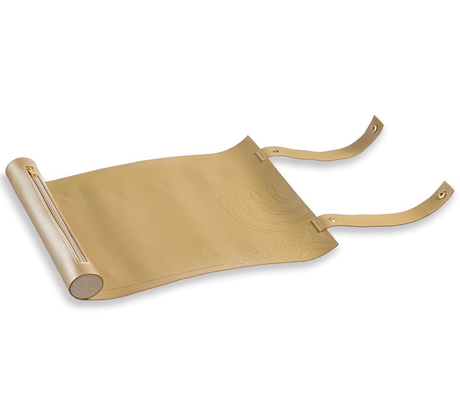 Waterdale Collection Large Leather Menorah Tray