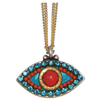 Coral Sea Evil Eye Necklace