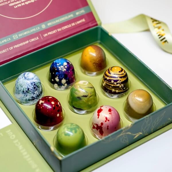 DeLaMie Chocolate- Filled chocolate Bonbons (9 pcs)