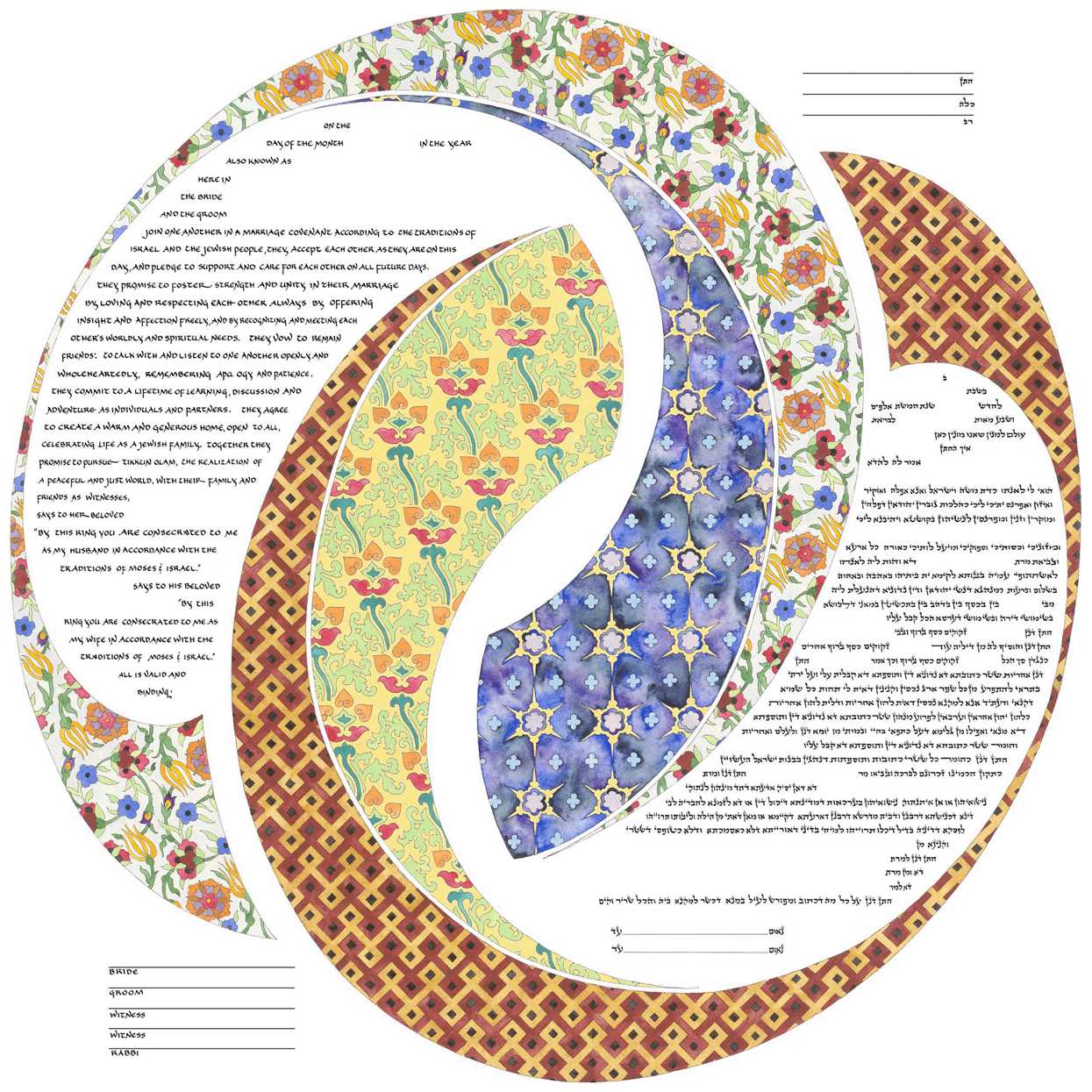 Double Ring Ketubah