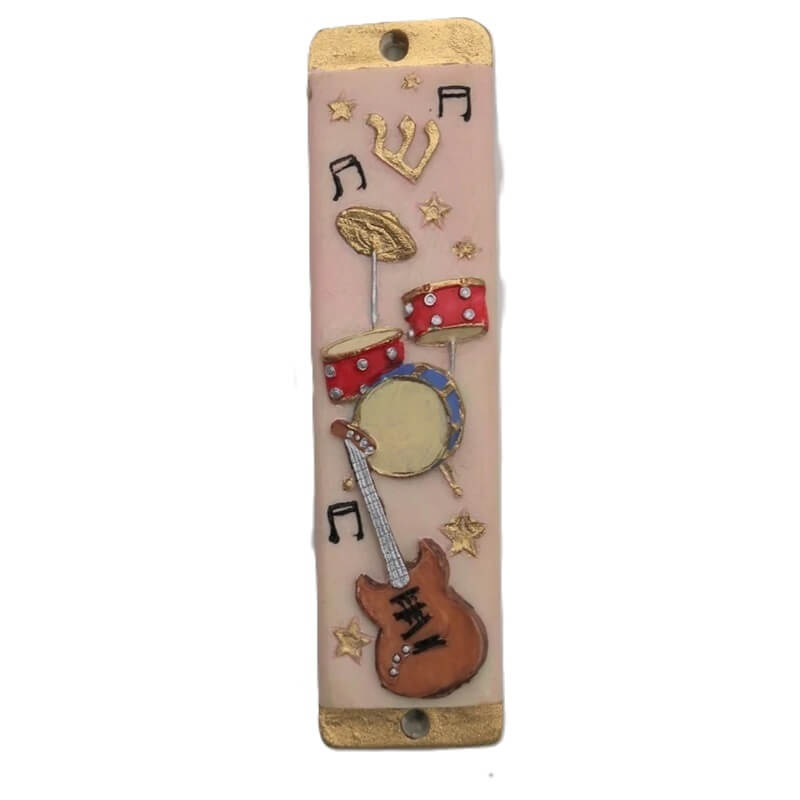 Guitar/ Drum Set Mezuzah Case