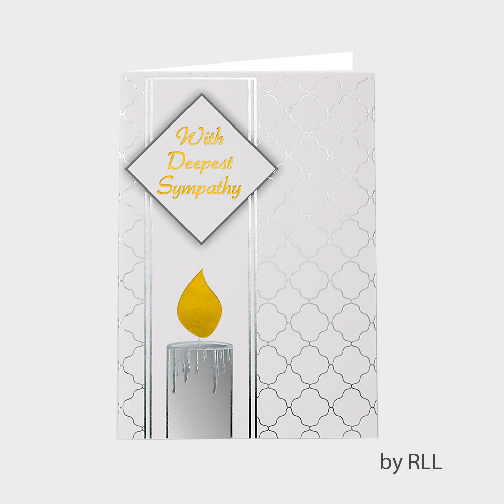 SYMPATHY CARD - COUNTER - Sometimes the sweetest memories radiate through the sorrow. Thinking of you.