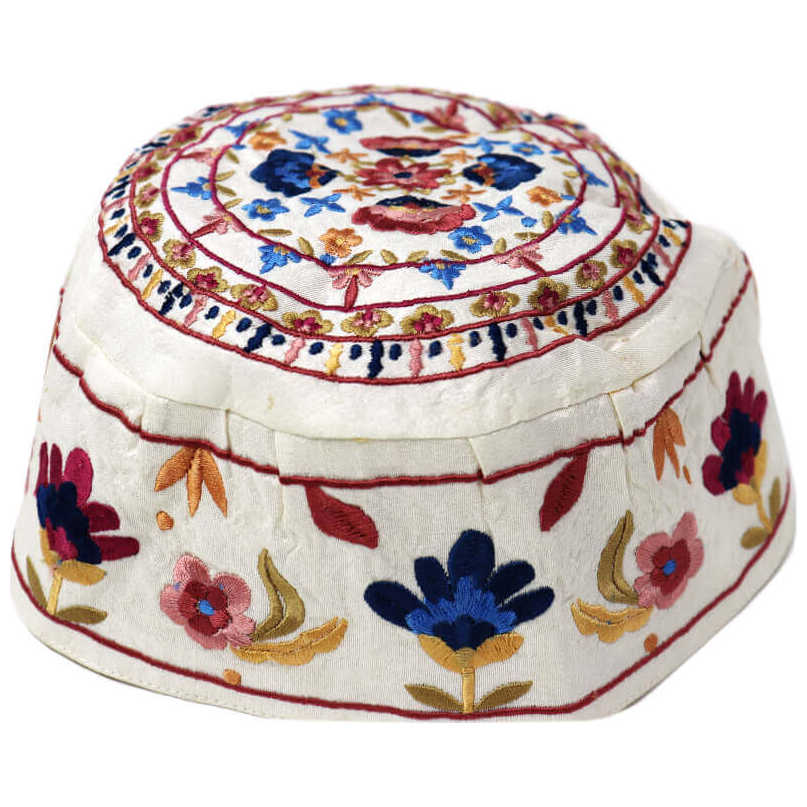 Embroidered Bucharian Kippah