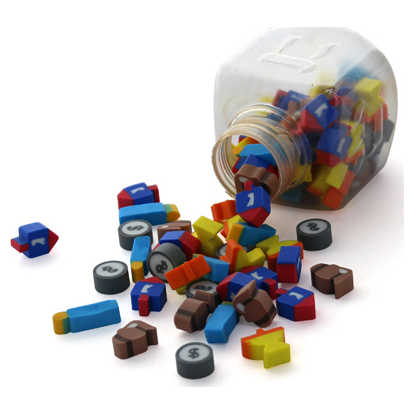 Eraser Filled Dreidel -Perfect For Hanukkah