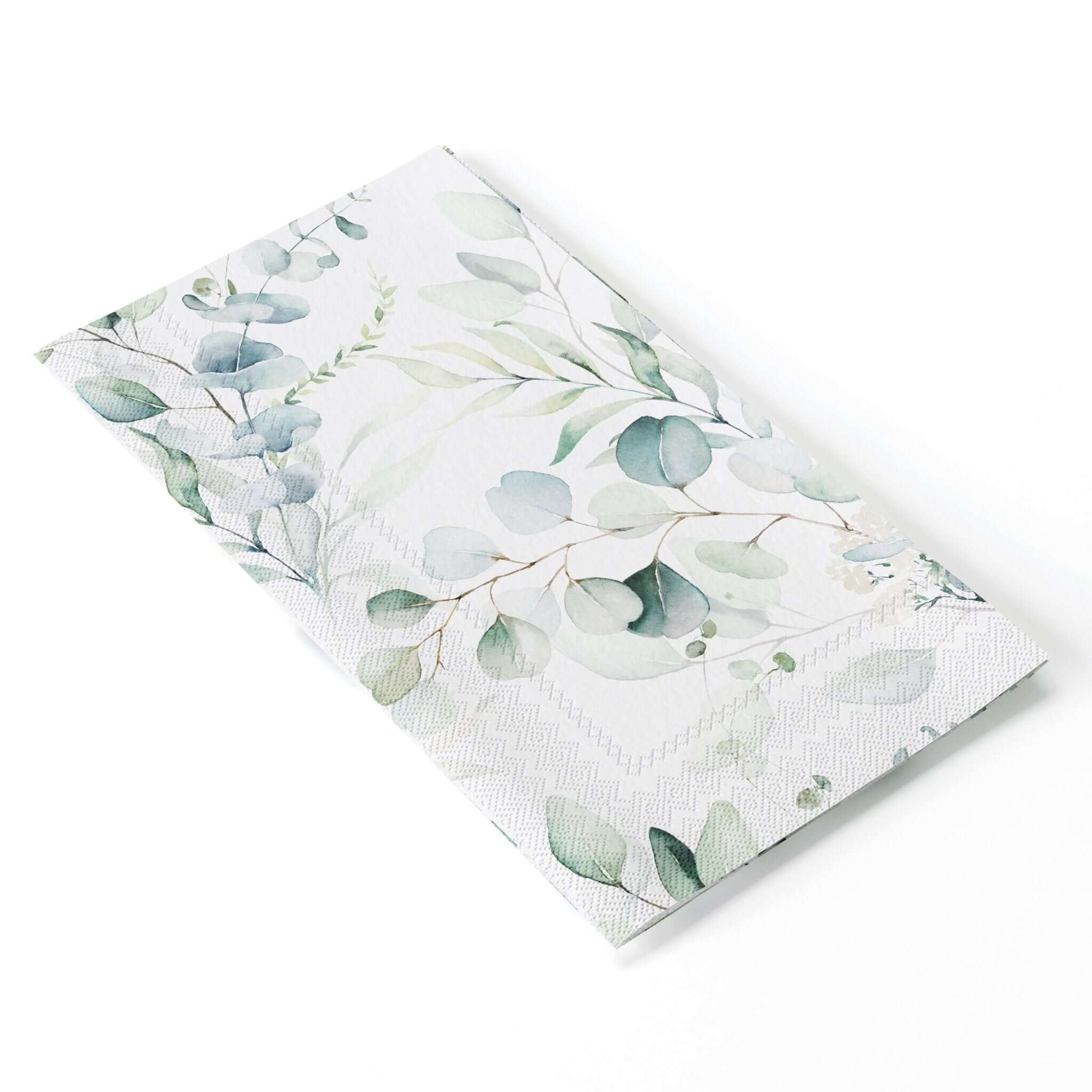Eucalyptus Print Dinner Napkins | 100 Count