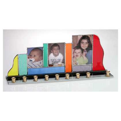 Family Photo Menorah -Perfect For Hanukkah