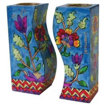 Floral Fitted Candlesticks