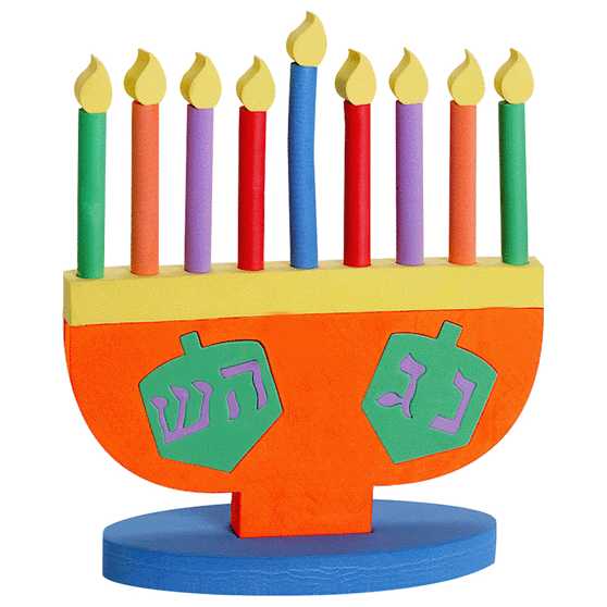 Foam Stand-Up Menorah Puzzle -Perfect For Hanukkah