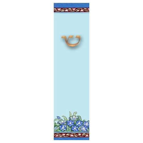 Forget Me Nots Mezuzah Case