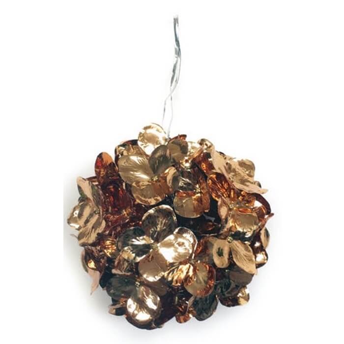 Metallic Flower Ball - 6.5"