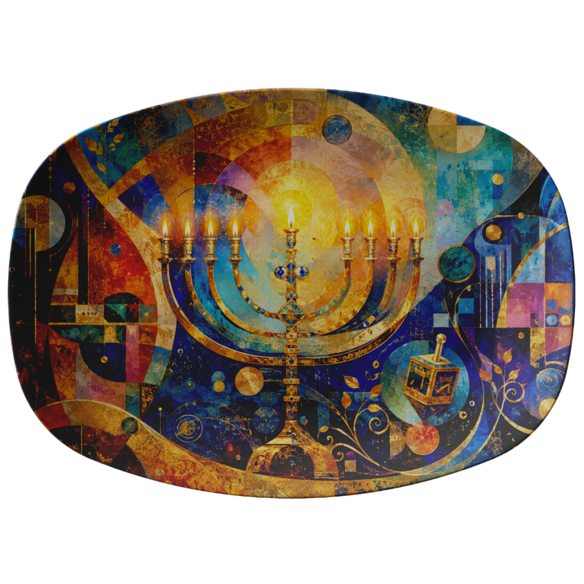 Golden Festival of Lights Serving Tray