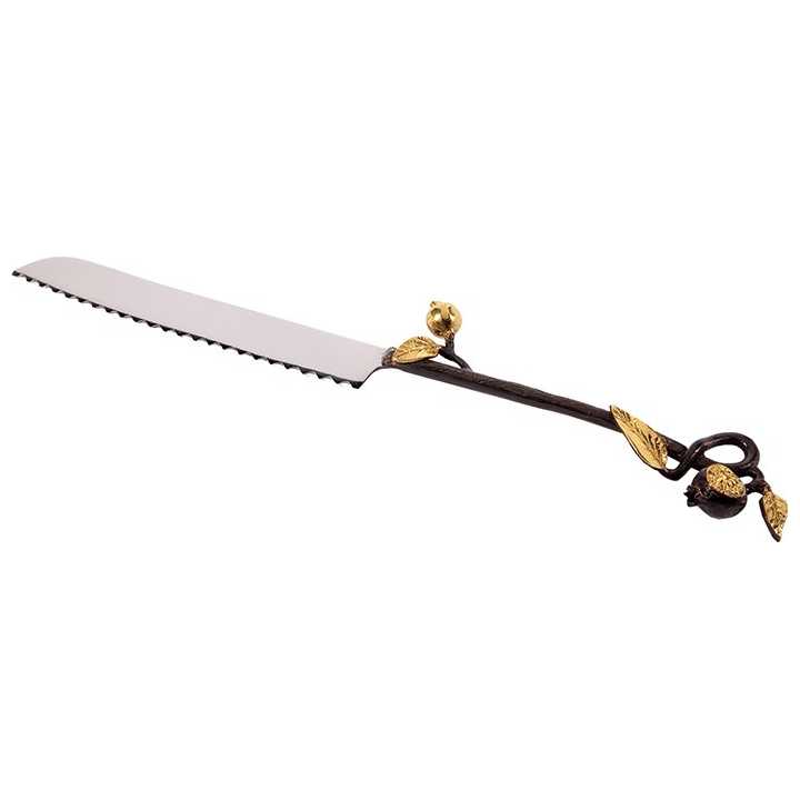 Golden Pomegranate Challah Knife