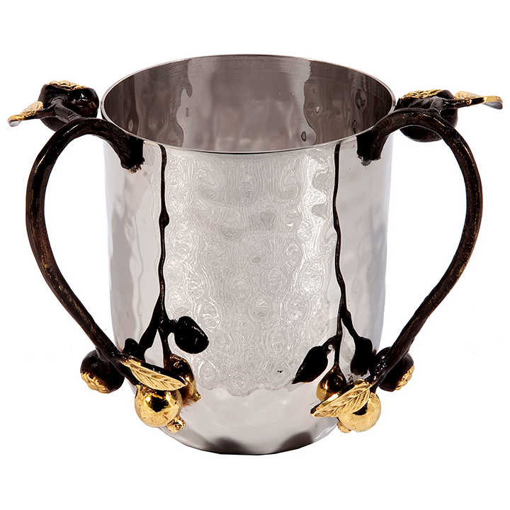 Golden Pomegranate Hammered Washing Cup