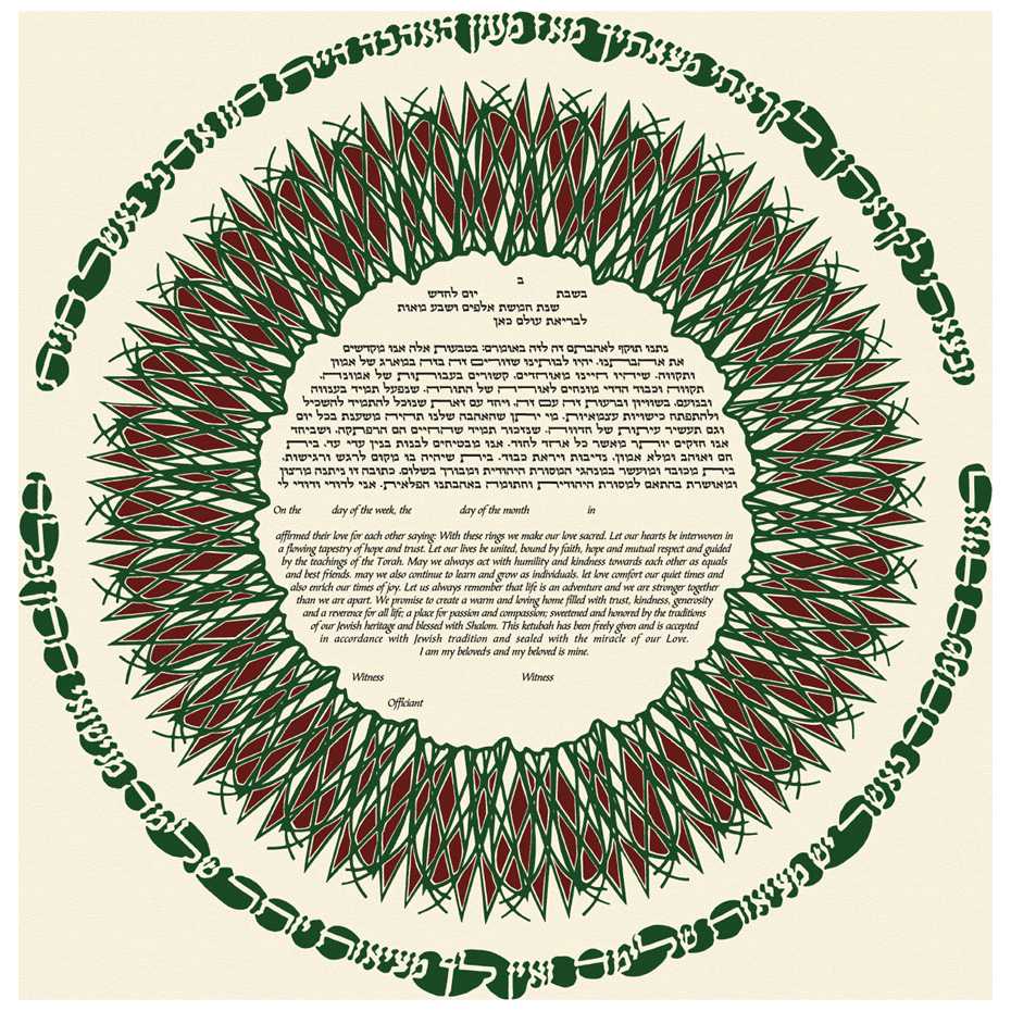 Green Perfections Ketubah