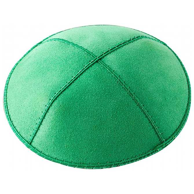 Green Suede Kippah