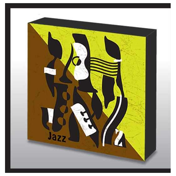 Hand Made Jazz Wood Panel