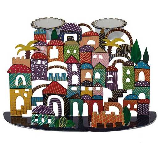 Hand Painted Jerusalem Tealight Holders By Yair Emanuel
