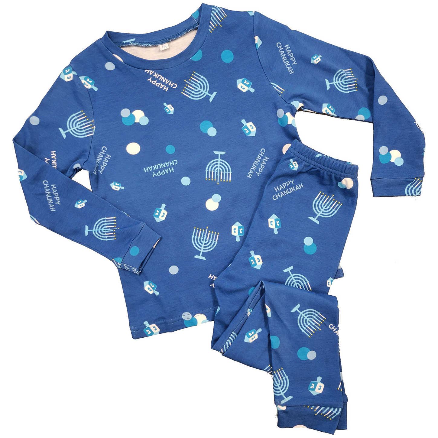Hanukkah Pajamas For Kids, Size S (6-8) -Perfect For Hanukkah