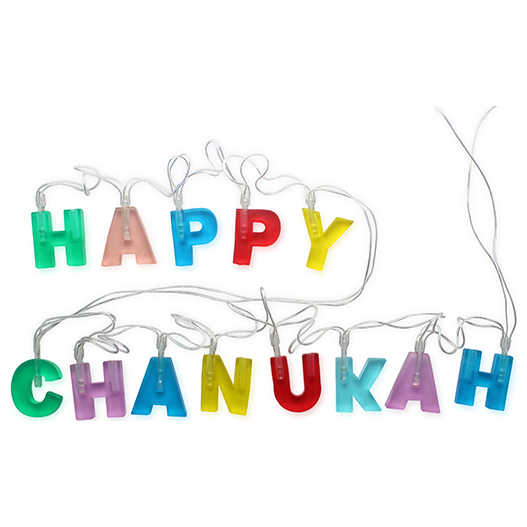 Happy Hanukkah Colorful Led Lights -Perfect For Hanukkah