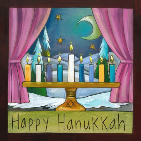 "Happy Hanukkah" Plaque by Sticks