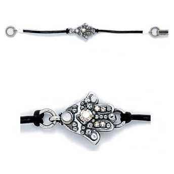 Hematite Hamsa Bracelet