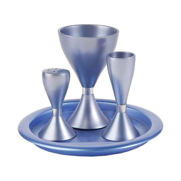 Blue Anodized Havdalah Set