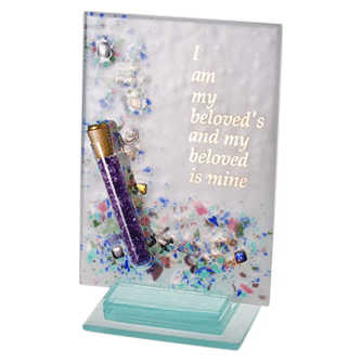 I Am My Beloved's Wedding Breaking Glass Keepsake