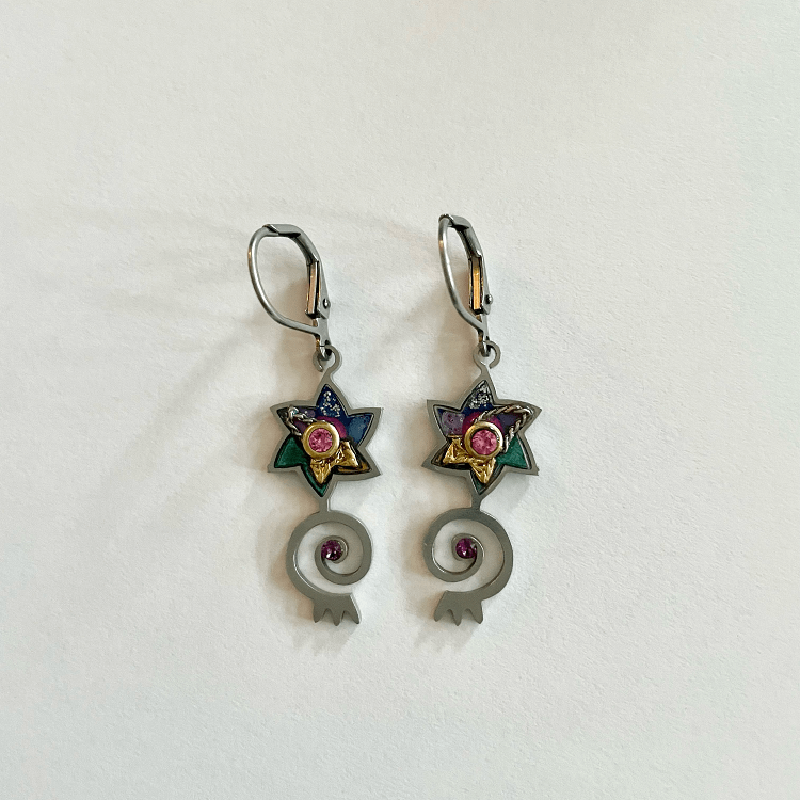 Star & Spiral Earrings