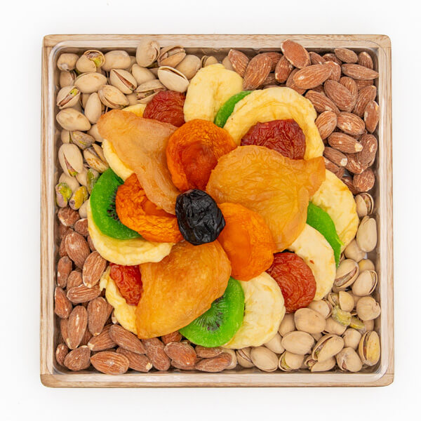 Fruit & Nut Sampler Tray – 16 oz Artisan Selection