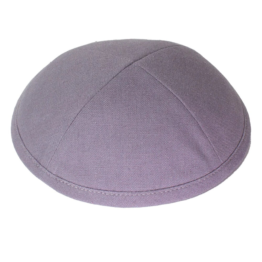 Dusty Purple Deluxe Linen Kippah 