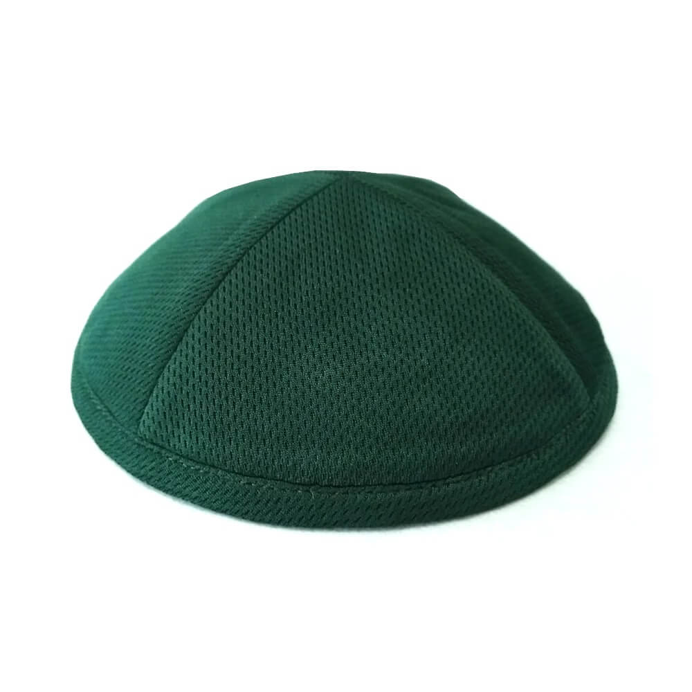 Forest Green Mesh Kippah 