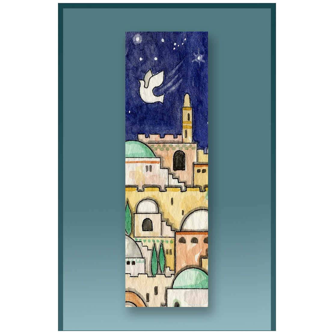 Jerusalem Car Mezuzah Case By Mickie Caspi