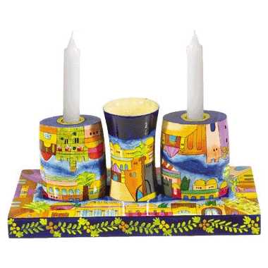 Jerusalem Shabbat And Havdalah Set -Perfect For Shabbat