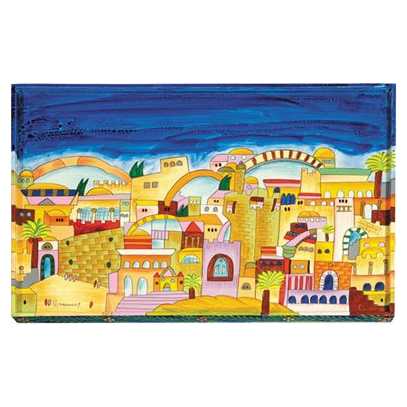 Jerusalem Wood Challah Board