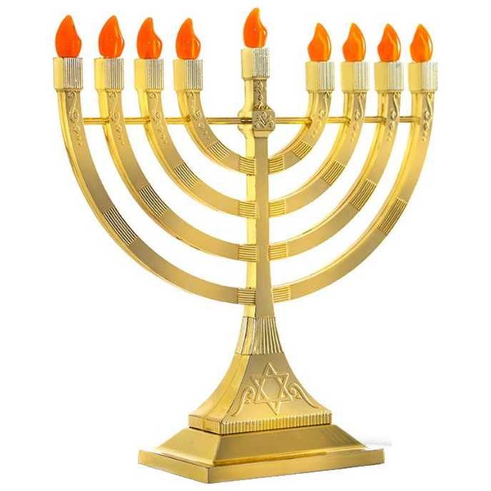 Led Electronic Temple Menorah -Perfect For Hanukkah
