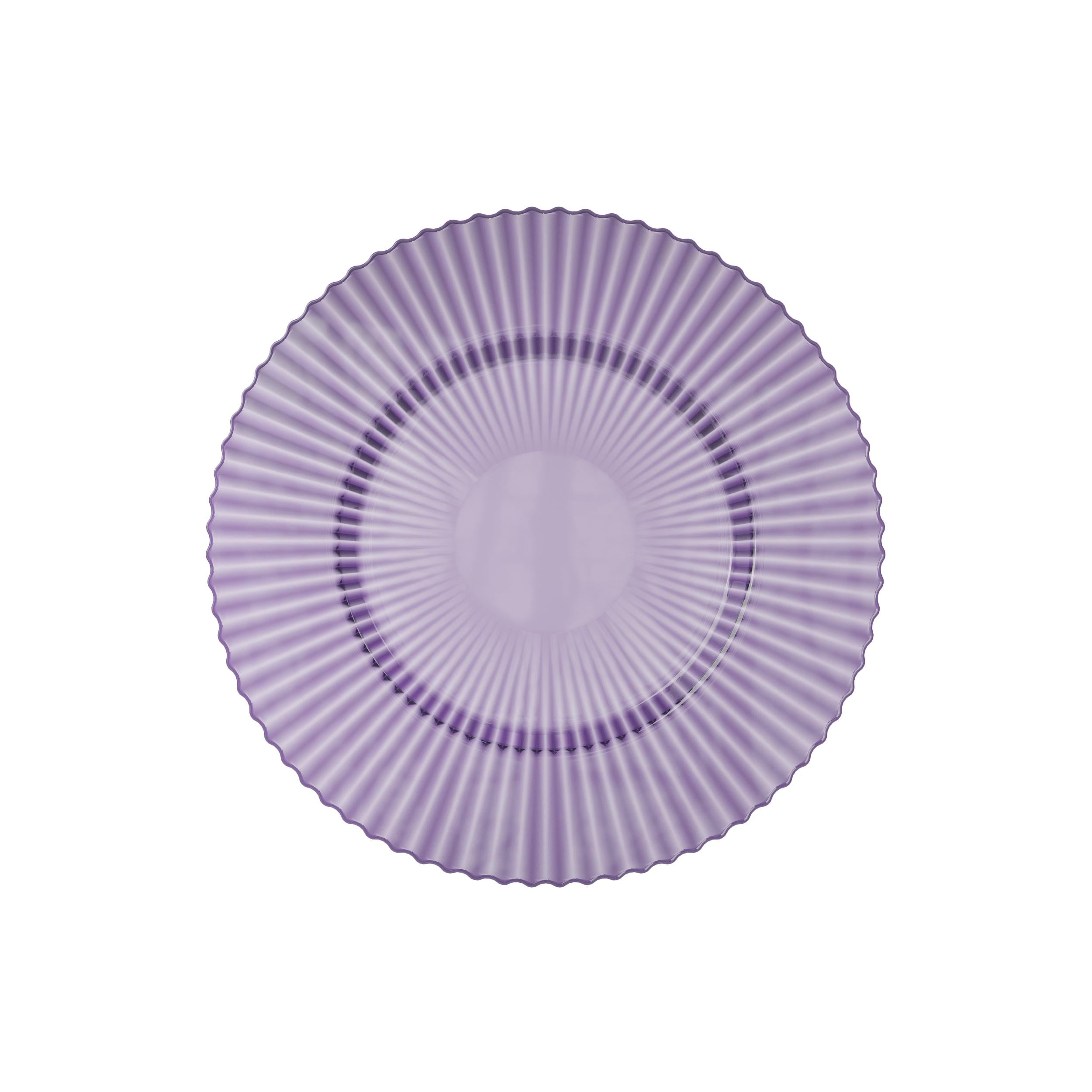 9 In. Amethyst Gemstone Plastic Plates | 40 Count