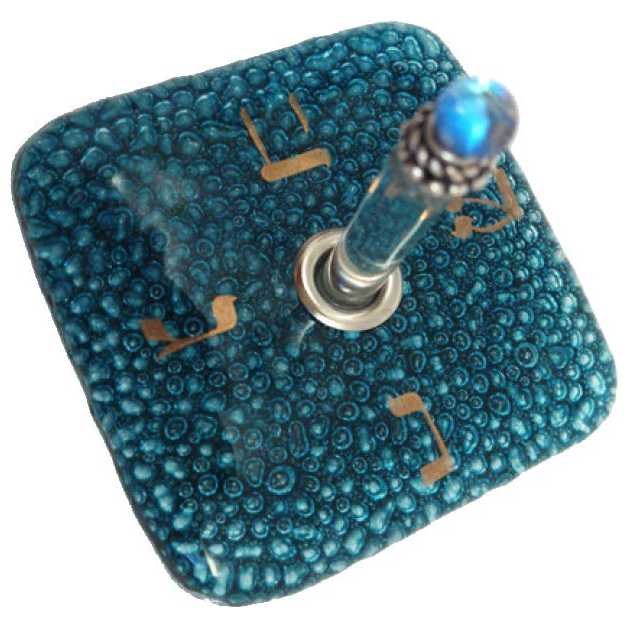 Mediterranean Sea Glass Dreidel -Perfect For Hanukkah