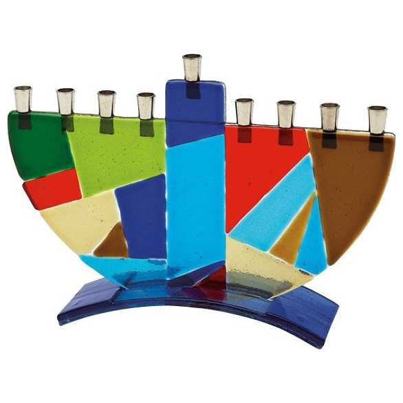 Mosaic Menorah -Perfect For Hanukkah