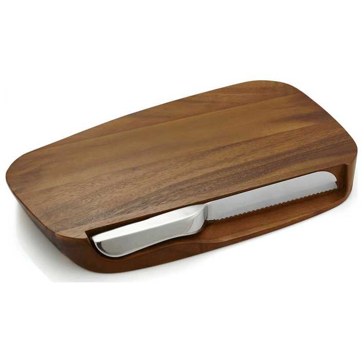 Nambe Blend Challah Board & Knife