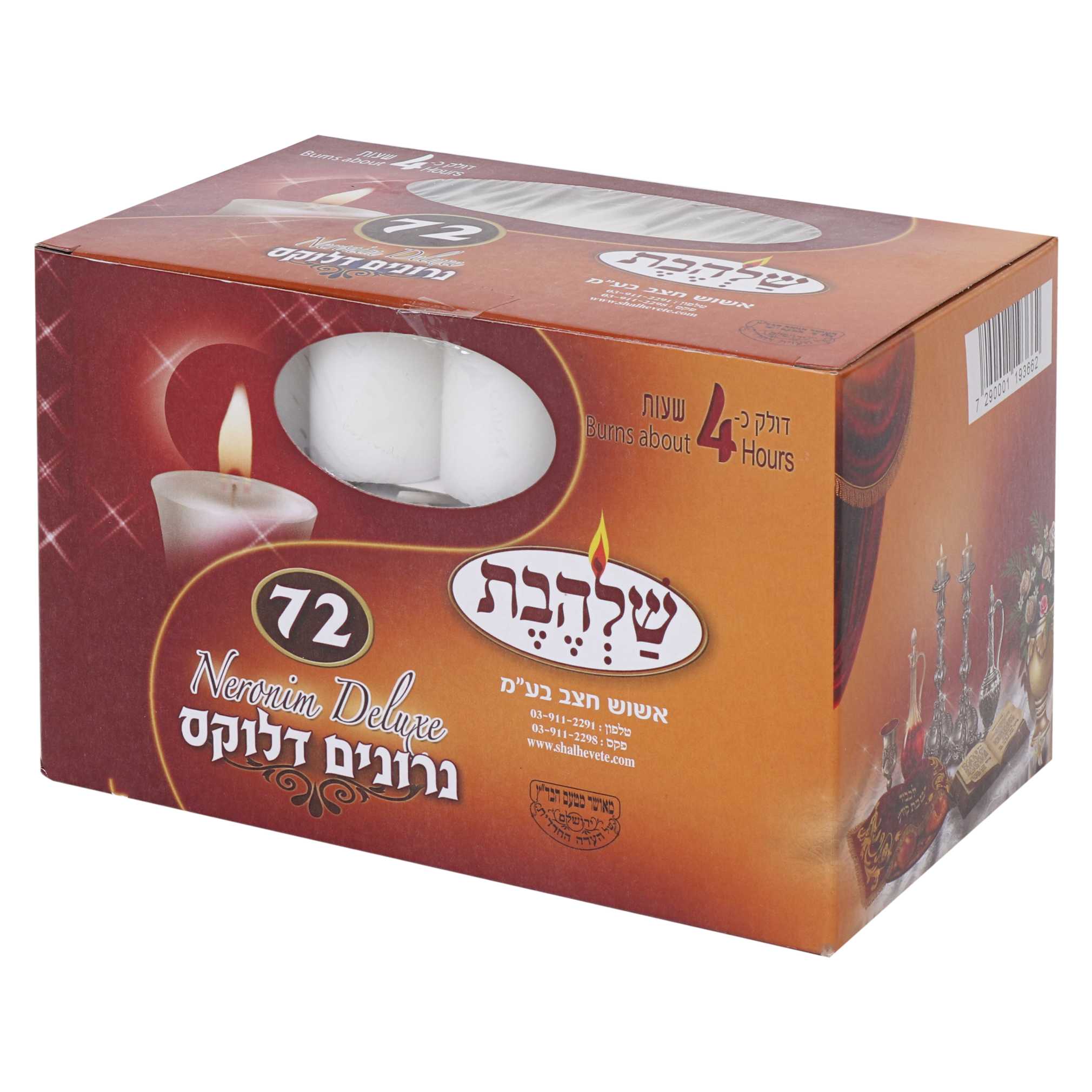 Neronim Deluxe Candles - Set Of 72 - 4 Hour