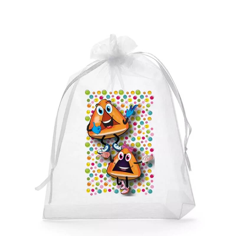 Purim Organza Bags - Pack of 6