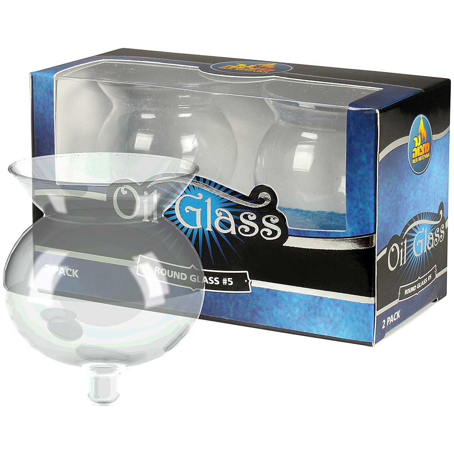 Oil Bulbs Round (Set Of 9) - Oil Cup Inserts For Menorahs - #5 - 1.75D X 1.75H -Perfect For Hanukkah